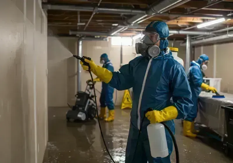 Basement Sanitization and Antimicrobial Treatment process in Waterloo, IL